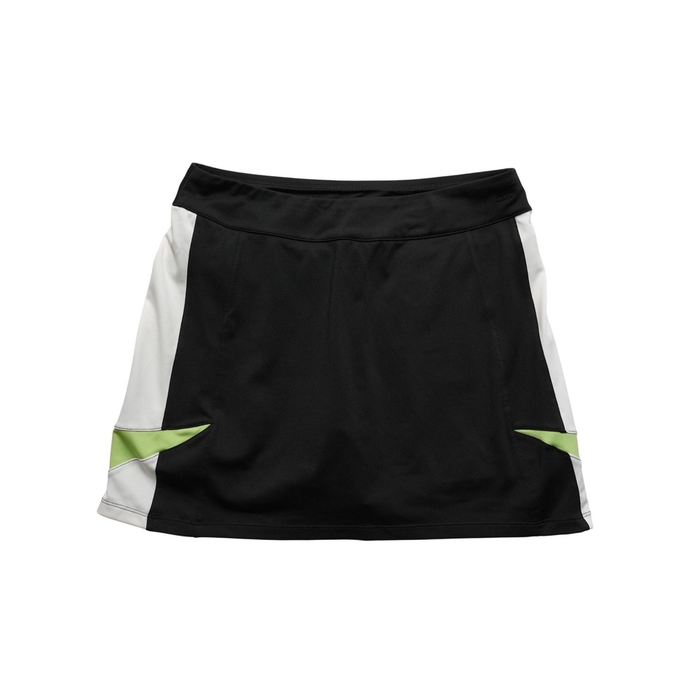 IZOD Performance Skort Women Small Black Green Golf Tennis Built In Shorts